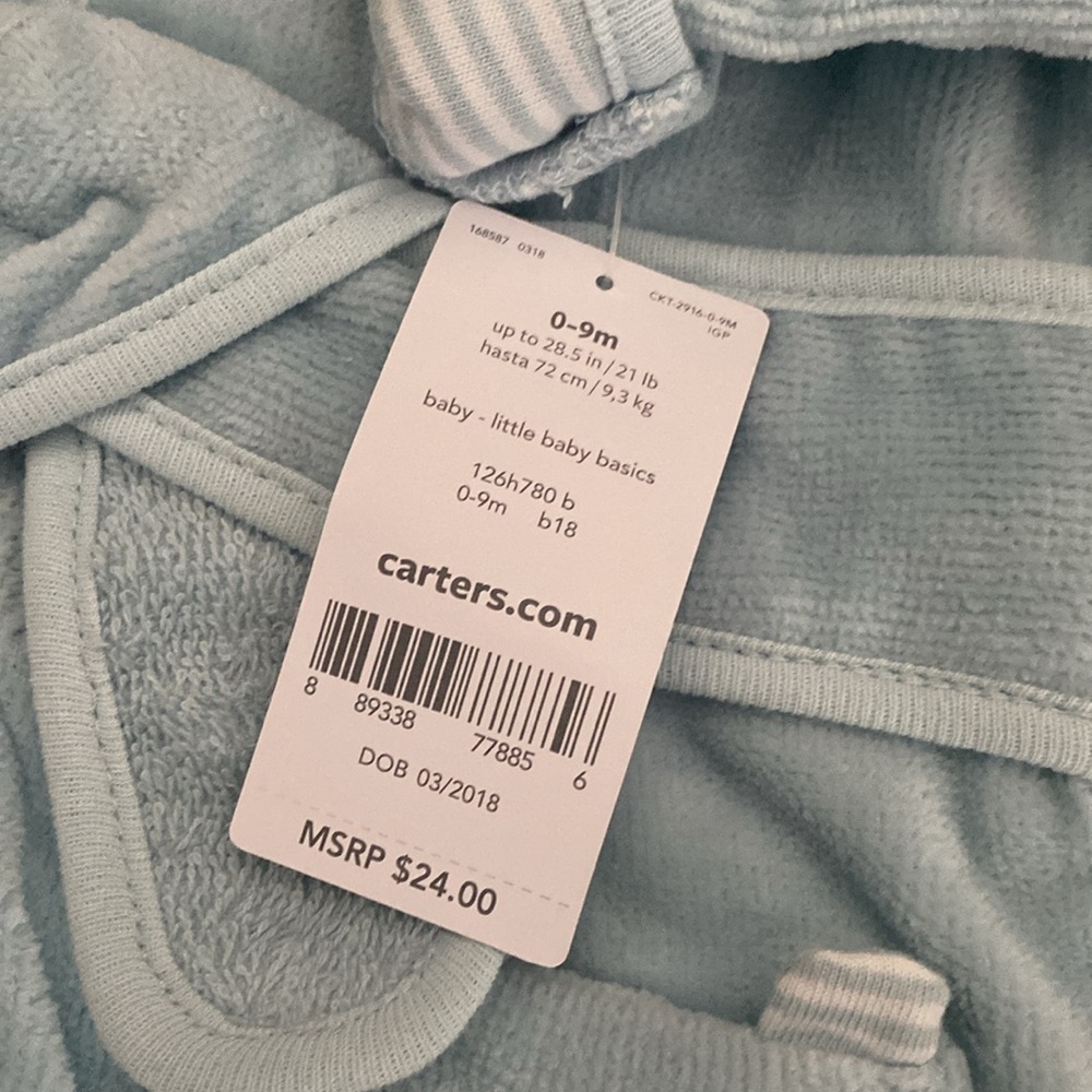 NWT Carter’s Baby Robe - Picture 2 of 3